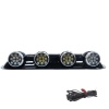 Off-Road Sis Lambası Yuvarlak Siyah 12x4 Led 12-24v (Set Olarak)