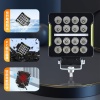 Off-Road Sis Lambası 10,5 x 3,5 x 12cm Kare Beyaz-Amber 35w 12-80v (Adet Olarak)