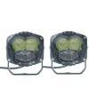 Off-Road Sis Lambası 7.3x6.8x6.8cm Sarı-Beyaz Siyah Çerçeveli 12-30v (Set Olarak)