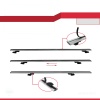 Ara Atkı Tavan Barı Basic Model 140cm Gri (2 Adet)
