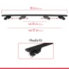 Ara Atkı Tavan Barı Hook Model 140cm Siyah (2 Adet)