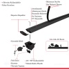 Ara Atkı Tavan Barı Hook Model 140cm Gri (2 Adet)