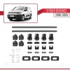 Citroen Berlingo 2019-2023 Arası ile Uyumlu ACE-3 Ara Atkı Tavan Barı Siyah (2 Adet)