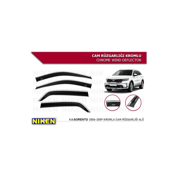 Kia Sorento 2020-2023 Kromlu Cam Rüzgarlığı