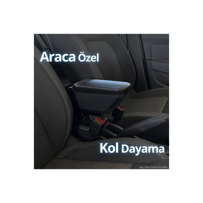 S-dizayn Dacia Duster 2010-2017 Kol Dayama Kolçak Geçmeli Abs Siyah