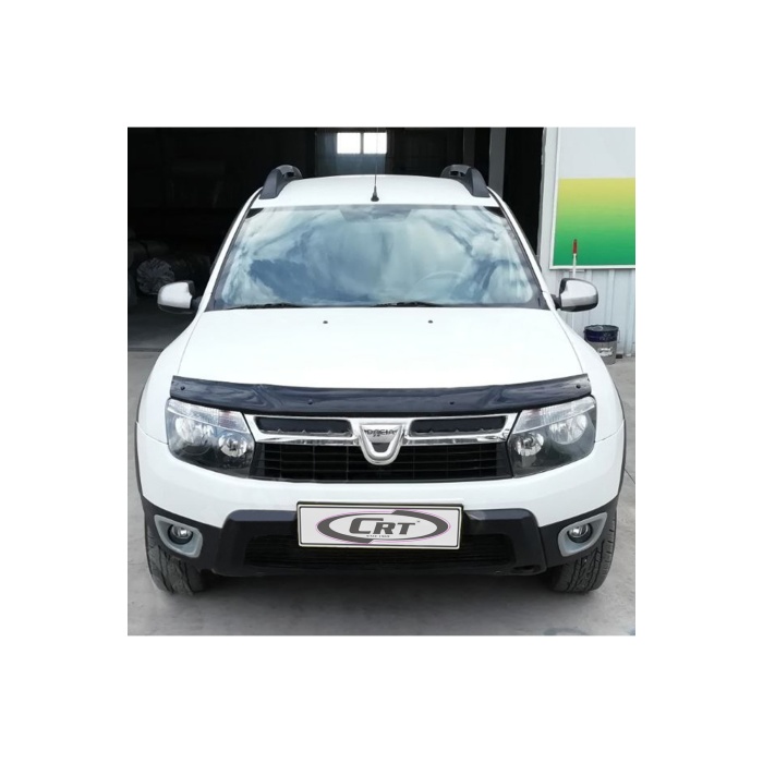 Ön Kaput Koruma Rüzgarlığı Dacia Duster 2009-2017 (3MM AKRİLİK (ABS) Parlak Siyah)