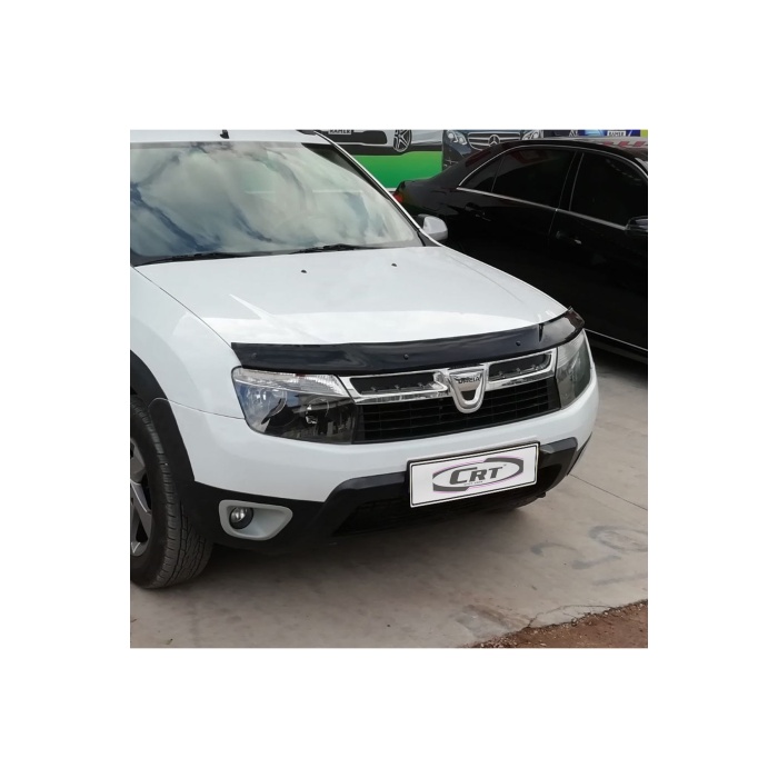 Ön Kaput Koruma Rüzgarlığı Dacia Duster 2009-2017 (3MM AKRİLİK (ABS) Parlak Siyah)