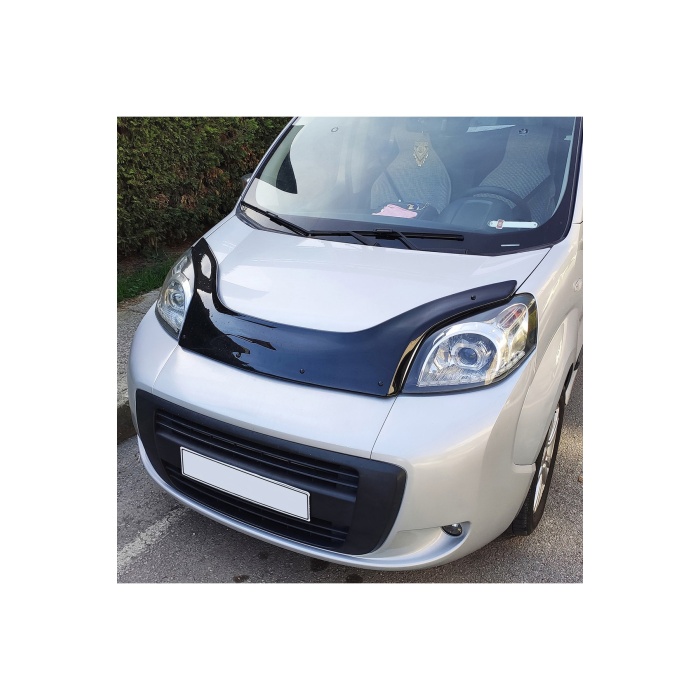 Ön Kaput Koruma Rüzgarlığı Fiat Fiorino 2007- (3MM AKRİLİK (ABS) Parlak Siyah)