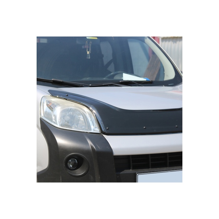 Ön Kaput Koruma Rüzgarlığı Fiat Fiorino 2007- (3MM AKRİLİK (ABS) Parlak Siyah)