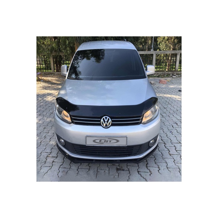 Ön Kaput Koruma Rüzgarlığı Volkswagen Caddy 2010-2014 (3MM AKRİLİK (ABS) Parlak Siyah)