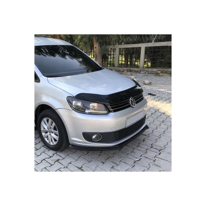 Ön Kaput Koruma Rüzgarlığı Volkswagen Caddy 2010-2014 (3MM AKRİLİK (ABS) Parlak Siyah)