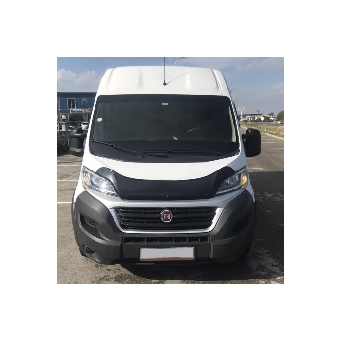 Ön Kaput Koruma Rüzgarlığı Fiat Ducato 2014-2017 (3MM AKRİLİK (ABS) Parlak Siyah)