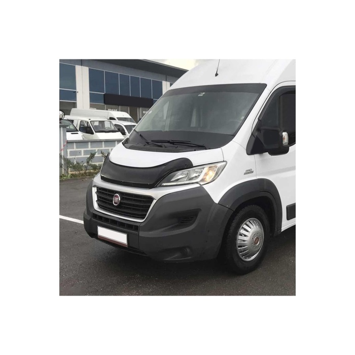 Ön Kaput Koruma Rüzgarlığı Fiat Ducato 2014-2017 (3MM AKRİLİK (ABS) Parlak Siyah)