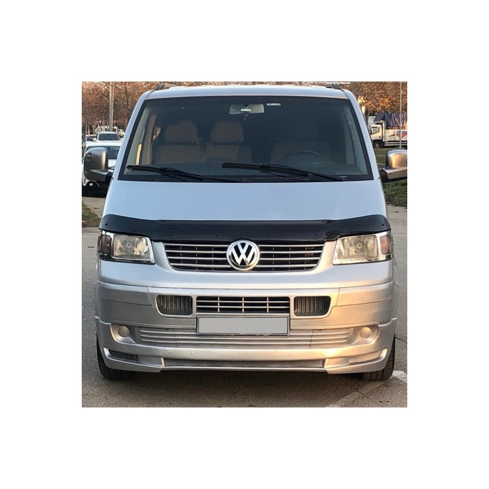 Ön Kaput Koruma Rüzgarlığı Volkswagen Transporter T5 2003-2009 (3MM AKRİLİK (ABS) Parlak Siyah)