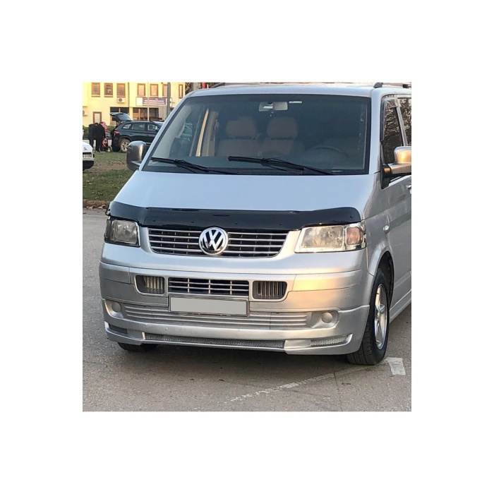 Ön Kaput Koruma Rüzgarlığı Volkswagen Transporter T5 2003-2009 (3MM AKRİLİK (ABS) Parlak Siyah)