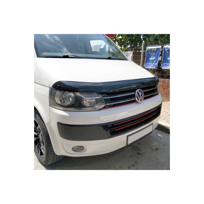 Ön Kaput Koruma Rüzgarlığı Volkswagen Transporter T5 2009-2014 (3MM AKRİLİK (ABS) Parlak Siyah)