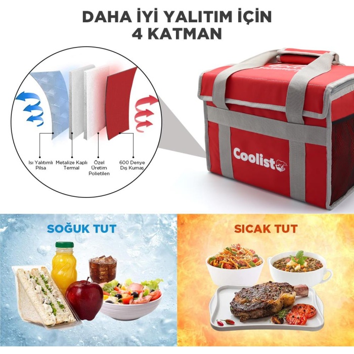 Coolist CL36R 36 Litre Katlanabilir Termos Bez Çanta / Buzluk