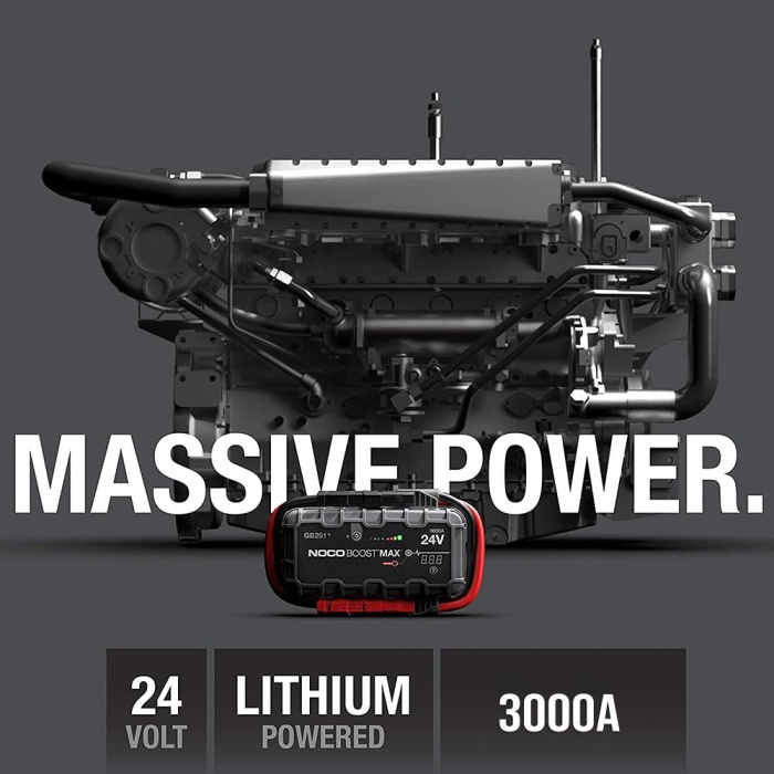 NOCO Genius GB251 24V 3000Amp Ultrasafe Lityum Akü Takviye + Powerbank + Led Lamba