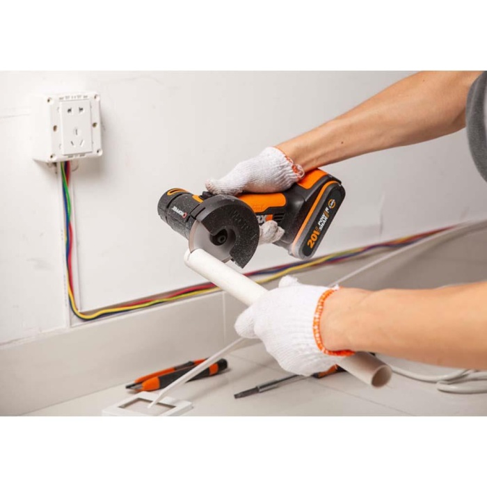 WORX WX801 20Volt 2.0Ah. Li-ion Profesyonel Şarjlı Mini Multi Taşlama