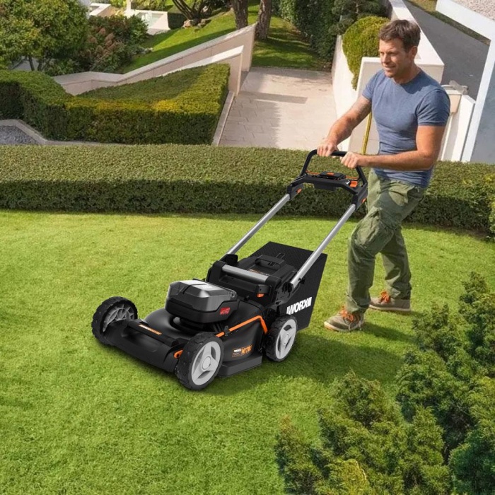 WORX WG749E 40Volt 4.0Ah. Li-ion 46CM Profesyonel Kömürsüz Şarjlı Çim Biçme