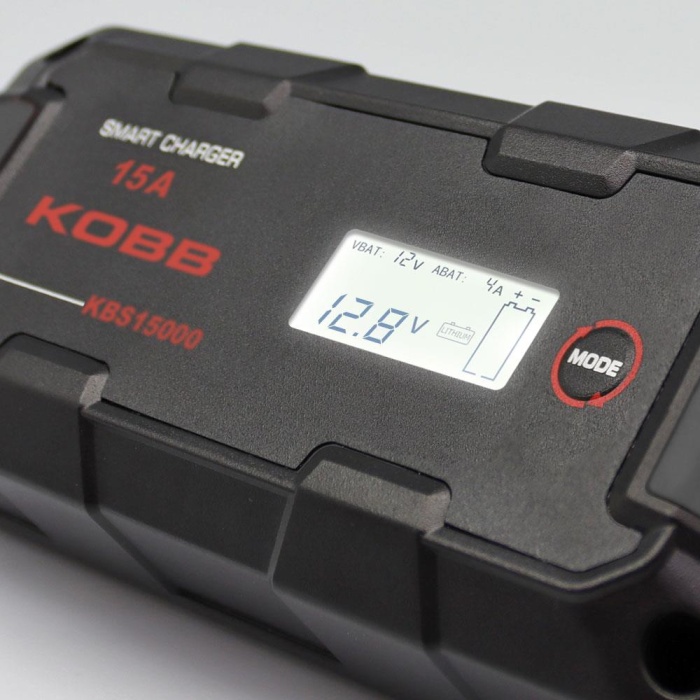 KOBB KBS15000 6V/12V/24V 300A Akıllı Dijital Akü Şarj ve Akü Bakım/Desülfatör