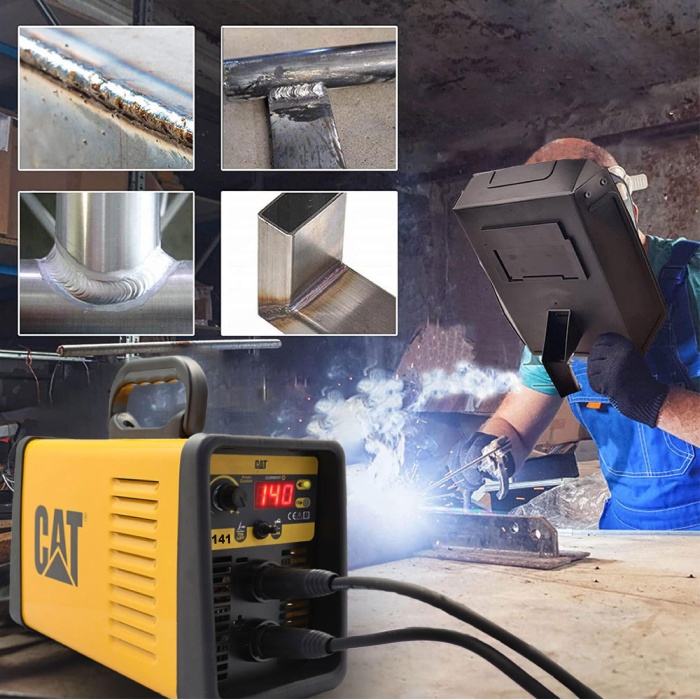 CAT DZ141T 140 Amper TIG LIFT/MMA Çanta Tipi Profesyonel Dijital İnverter Kaynak Makinesi + CAT DX37 Avuç Taşlama