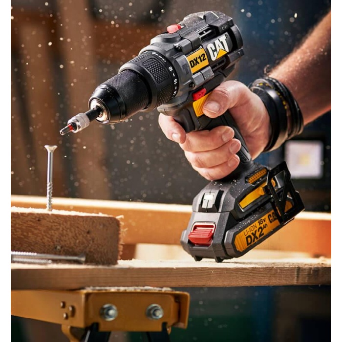 CAT DX12B 18Volt Kömürsüz Profesyonel Şarjlı Darbeli Matkap (Akü Dahil Değildir)