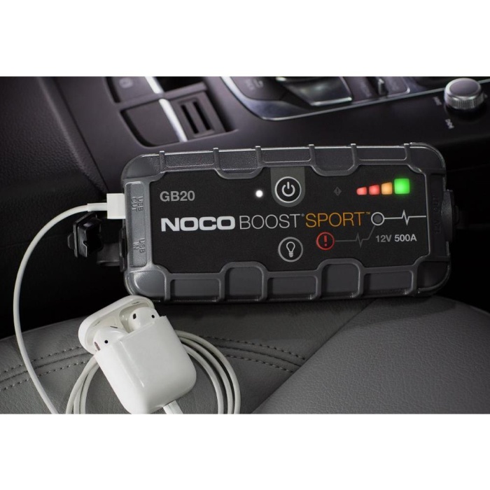 NOCO Genius GB20 12V 500Amp Ultrasafe Lityum Akü Takviye + Powerbank + Led Lamba