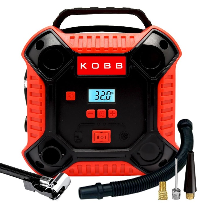 KOBB KB250 12Volt 160 PSI Dijital Basınç Göstergeli Lastik & Yatak Şişirme Pompası