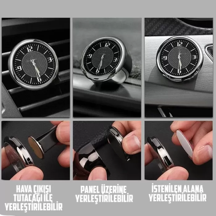 Araç İçi Saat Retro Analog VW R Yeni Model