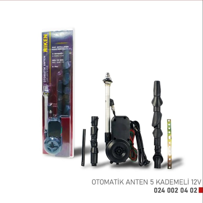 Otomatik Anten 5 Kademli Universal