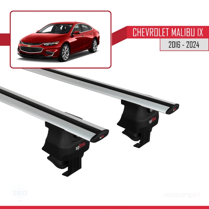 Chevrolet Malibù IX 2016 ve Sonrası ile uyumlu ACE-4 Ara Atkı Tavan Barı GRİ