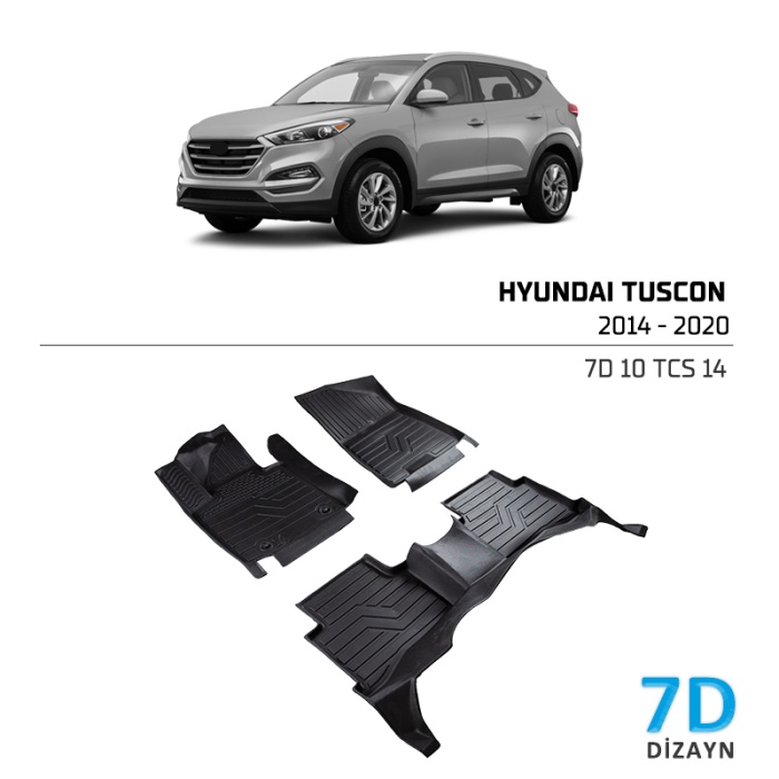 Hyundai Tucson 2014-2020 7D Havuzlu Paspas