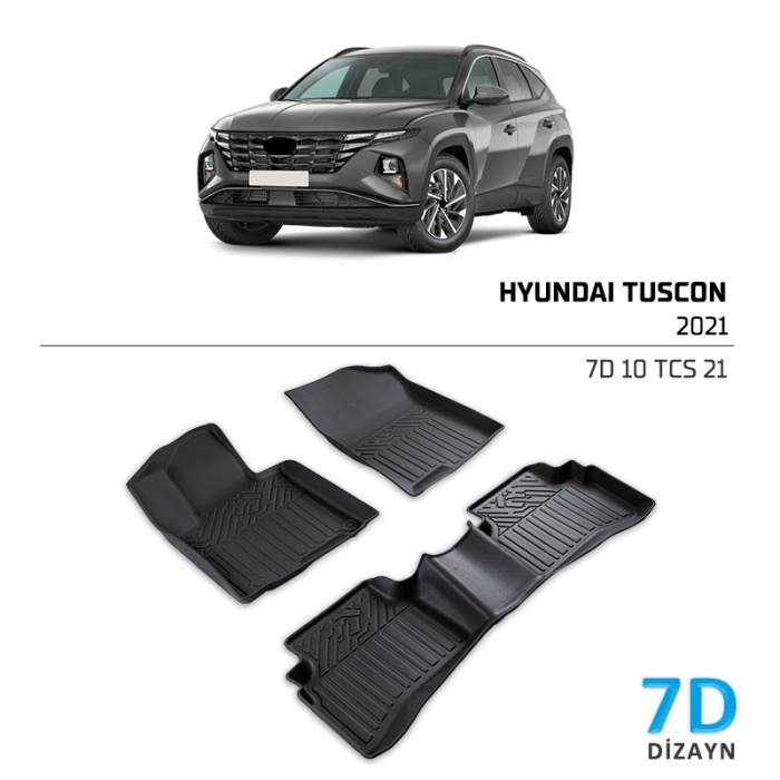 Hyundai Tucson 2021 ve Sonrası 7D Havuzlu Paspas