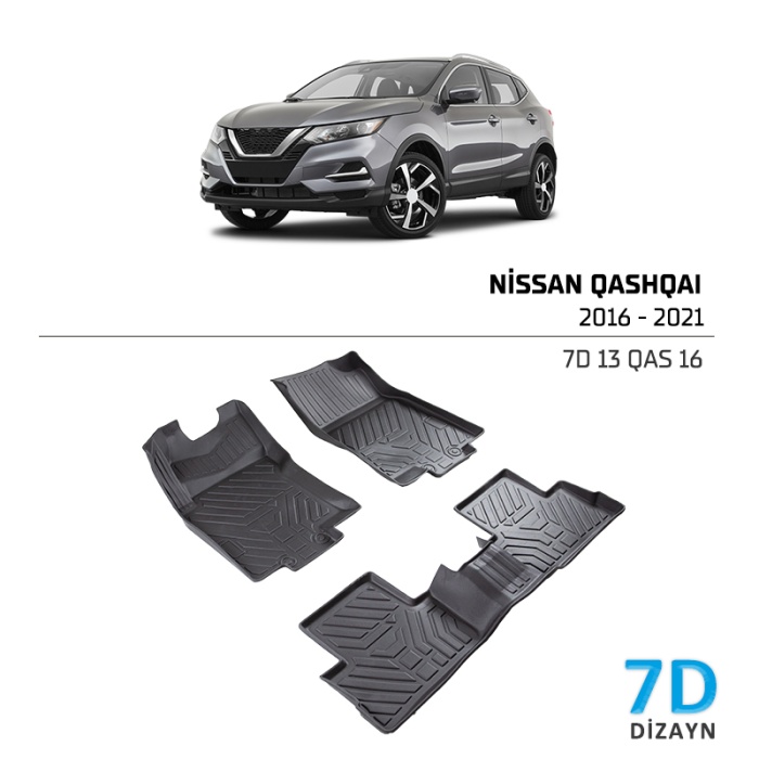 Nissan Qashqai 2016-2021 7D Havuzlu Paspas