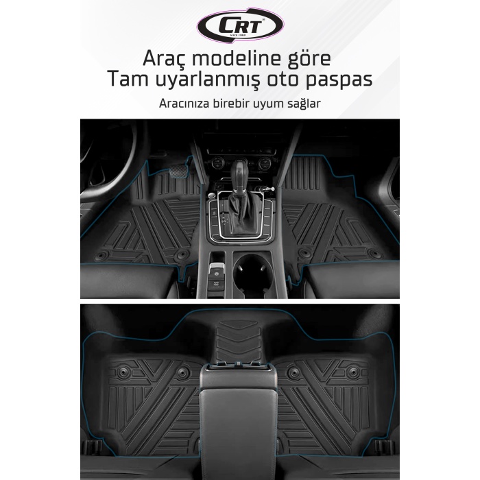 VW Tiguan 2016-2023 7D Havuzlu Paspas