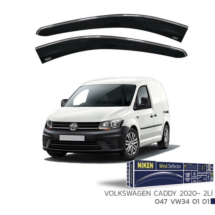 VW Caddy 2020 ve Sonrası  Kromlu Cam Rüzgarlığı 2li