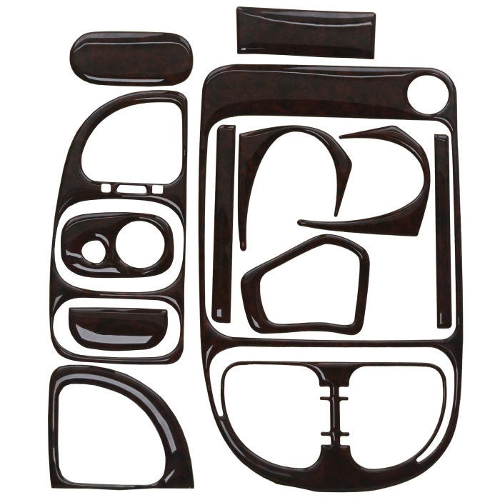 Transit 2000-2006 Uyumlu Ön Torpido Maun Kaplama (12 Parça)