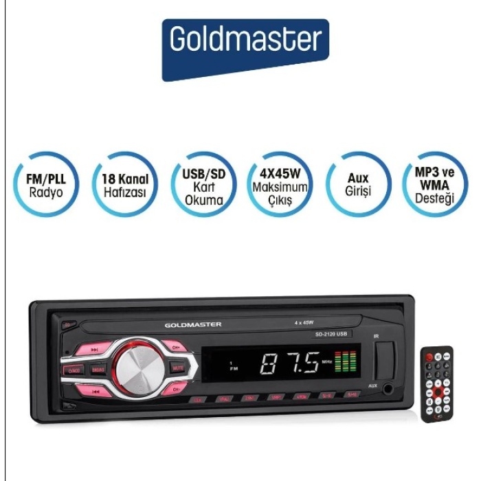 GOLDMASTER SD-2120 USB Oto Teyp
