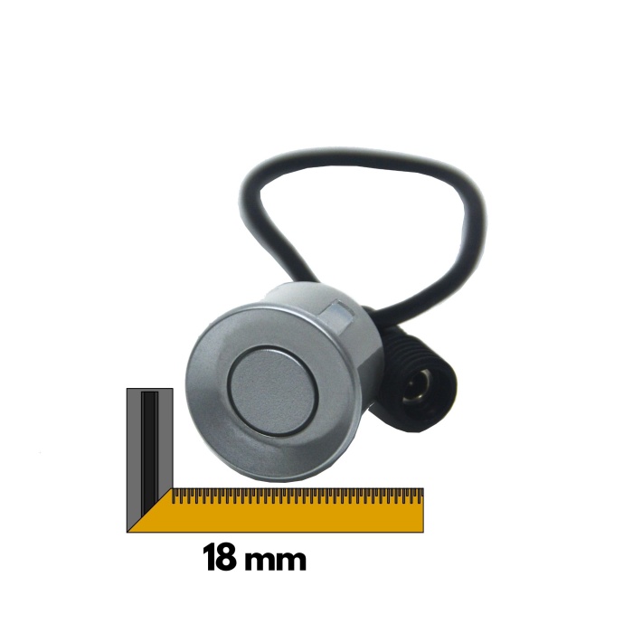 Araç Park Sensör Gözü Universal Tek 18mm Gri