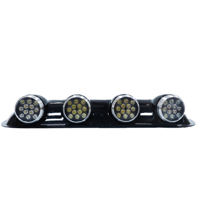Off-Road Sis Lambası Yuvarlak Siyah 12x4 Led 12-24v (Set Olarak)