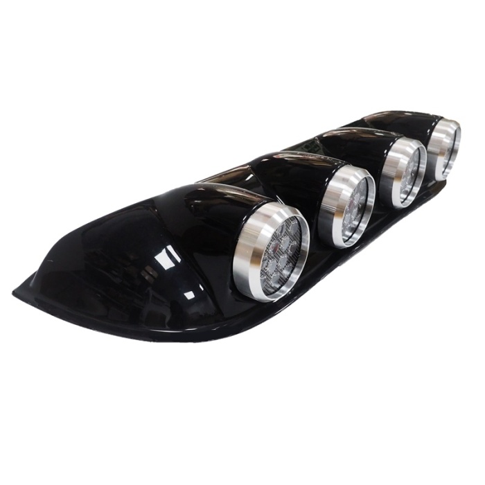 Off-Road Sis Lambası Yuvarlak Siyah 12x4 Led 12-24v (Set Olarak)