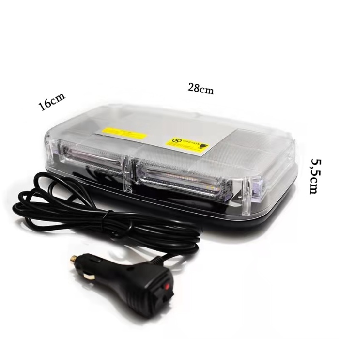 Çakarlı tepe lambası mıknatıslı kırmızı-kırmızı 24w 12-24v / LAIK532