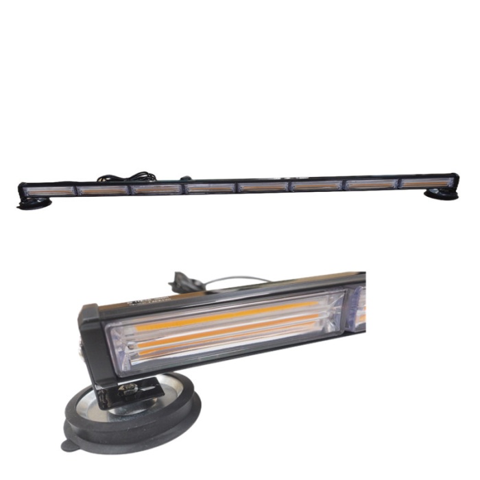 Çakar lamba 118 cm 8  cob Led 17 fonksyionlu 48W AMBER 12-30V  / LAPA198