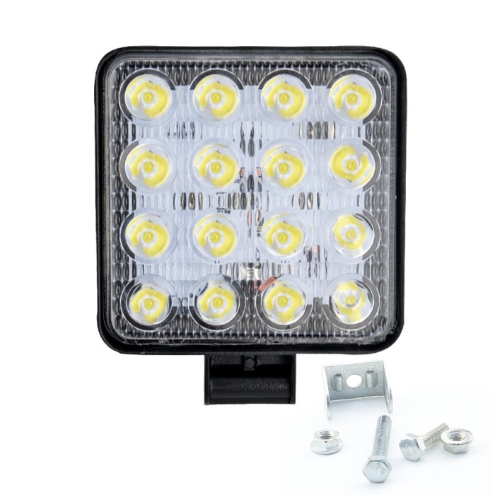 Çalışma Lambası 10,5 x10,5cm 16 Led 12-60v (Adet Olarak)