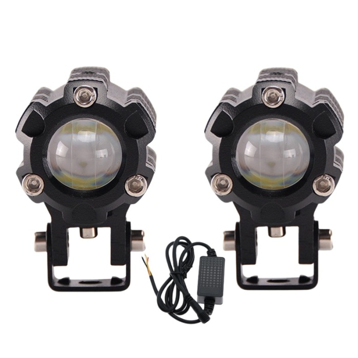 Off-Road Sis Lambası 6.5cmx4.5cm 6.5cm Beyaz-Sarı 10W 12-80v (Set Olarak)