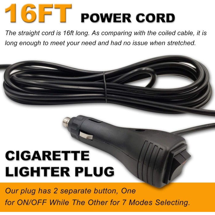 7 fonksiyonlu tepe lambası çakarlı mıknatıslı dikey model 12-30v mavi / LAIK537-3