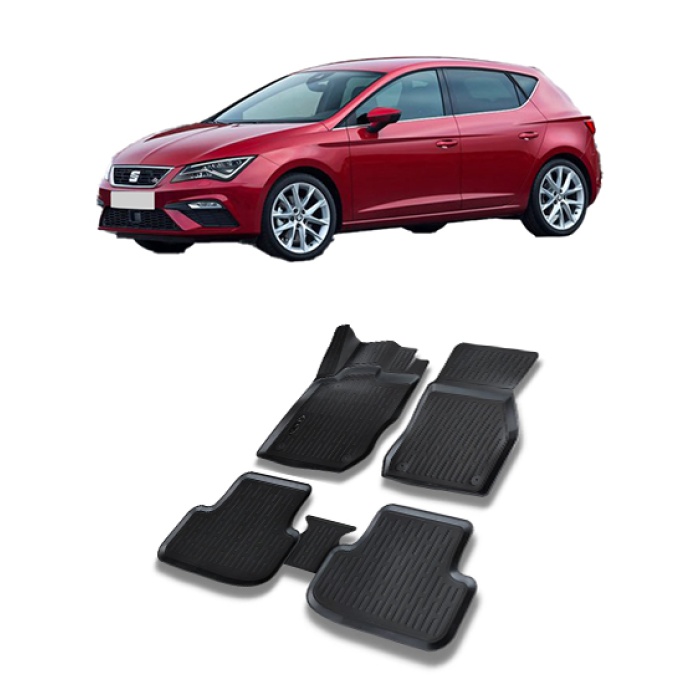 Seat Leon (MK3) 2013-2021 Arası 3d Havuzlu Araca Özel Paspas Takımı