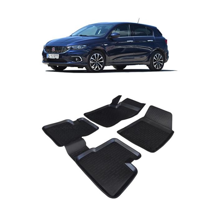 Fiat Egea HB 2015 ve Sonrası 3d Havuzlu Araca Özel Paspas Takımı