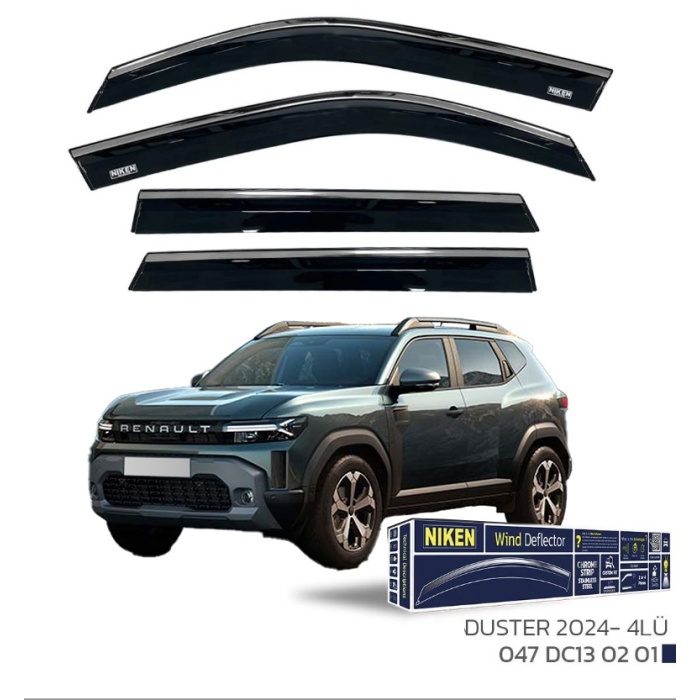 Renault Duster 2024 ve Sonrası Kromlu Cam Rüzgarlığı